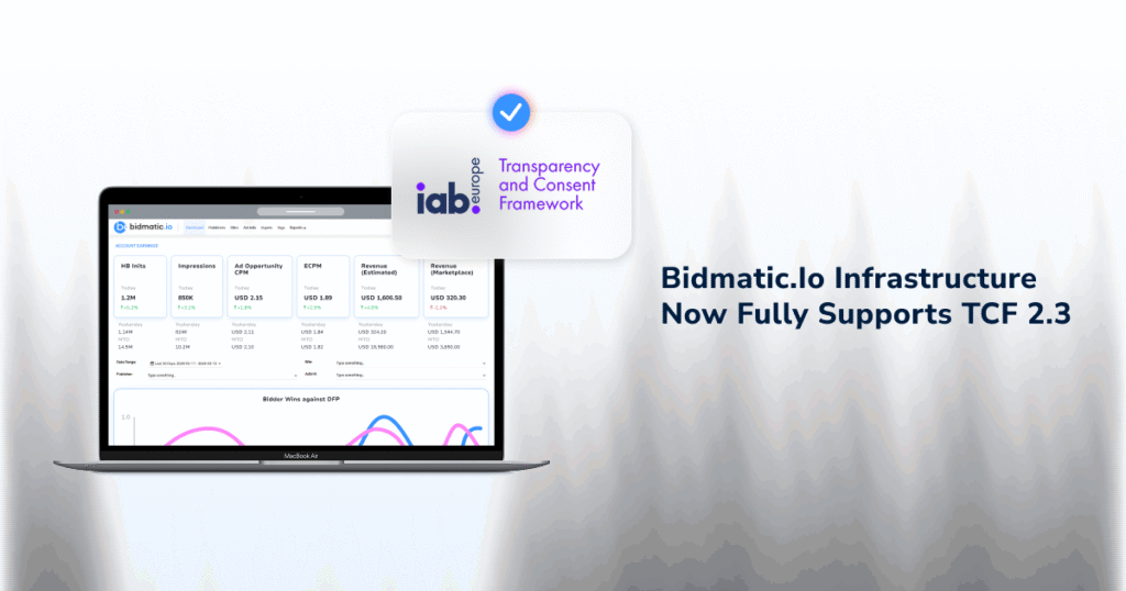 Bidmatic supports TCF 2.3